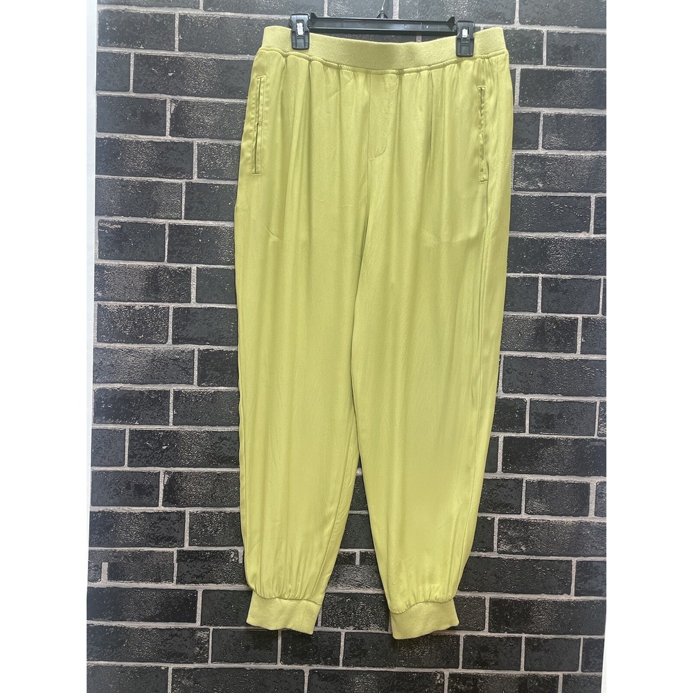 Fab Rik Taper Trousers Large Cyber Lime Viscose with pockets Retro